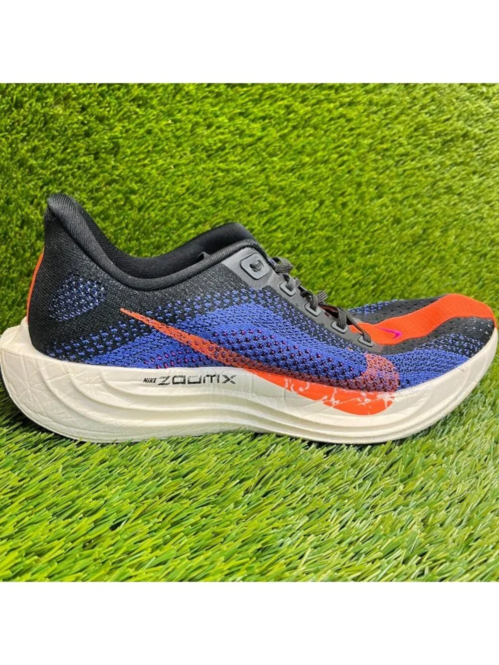 Nike ZoomX Pegasus Plus Mens Size 10.5 Black Blue Running Walking Shoes Sneakers